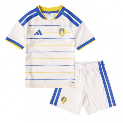 Stroje piłkarskie Leeds United Koszulka Podstawowej dla dzieci 2026-27 Krótki Rękaw (+ szorty)